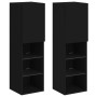 Muebles de TV con luces LED 2 uds negro 30,5x30x102 cm von , TV-Möbel - Ref: Foro24-837018, Preis: 124,71 €, Rabatt: %