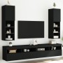 Muebles de TV con luces LED 2 uds negro 30,5x30x102 cm von , TV-Möbel - Ref: Foro24-837018, Preis: 124,71 €, Rabatt: %