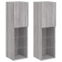 Muebles de TV con luces LED 2 uds gris Sonoma 30,5x30x102 cm von , TV-Möbel - Ref: Foro24-837026, Preis: 121,16 €, Rabatt: %