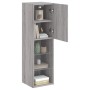 Muebles de TV con luces LED 2 uds gris Sonoma 30,5x30x102 cm von , TV-Möbel - Ref: Foro24-837026, Preis: 121,16 €, Rabatt: %
