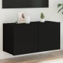 Mueble de TV de pared con luces LED negro 80x35x41 cm von , TV-Möbel - Ref: Foro24-837317, Preis: 60,34 €, Rabatt: %