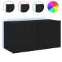 Mueble de TV de pared con luces LED negro 80x35x41 cm von , TV-Möbel - Ref: Foro24-837317, Preis: 60,34 €, Rabatt: %