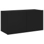 Mueble de TV de pared con luces LED negro 80x35x41 cm von , TV-Möbel - Ref: Foro24-837317, Preis: 60,34 €, Rabatt: %
