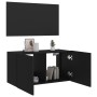 Mueble de TV de pared con luces LED negro 80x35x41 cm von , TV-Möbel - Ref: Foro24-837317, Preis: 60,34 €, Rabatt: %