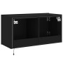 Mueble de TV de pared con luces LED negro 80x35x41 cm von , TV-Möbel - Ref: Foro24-837317, Preis: 60,34 €, Rabatt: %