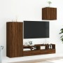Muebles de TV de pared 4 pzas madera de ingeniería marrón roble von , TV-Möbel - Ref: Foro24-3216506, Preis: 156,21 €, Rabatt: %