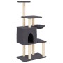 Rascador para gatos con postes de sisal gris oscuro 131 cm von , Katzenmöbel - Ref: Foro24-172129, Preis: 60,96 €, Rabatt: %