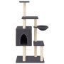 Rascador para gatos con postes de sisal gris oscuro 131 cm von , Katzenmöbel - Ref: Foro24-172129, Preis: 60,96 €, Rabatt: %