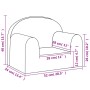 Sofá para niños felpa suave rosa by , Baby and Toddler Furniture - Ref: Foro24-357009, Price: 47,96 €, Discount: %
