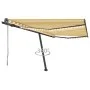 Automatische Markise LED-Windsensor gelb weiß 450x300cm von vidaXL, Markisen - Ref: Foro24-3069773, Preis: 786,77 €, Rabatt: %