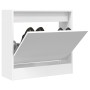 Zapatero de madera de ingeniería blanco 60x21x57 cm by , Shoe racks and shoe organizers - Ref: Foro24-839882, Price: 45,23 €,...