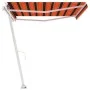 Orange und braune manuell einziehbare Fußmarkise 450x300 cm von vidaXL, Markisen - Ref: Foro24-3069560, Preis: 486,43 €, Raba...
