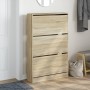 Zapatero de madera de ingeniería roble Sonoma 80x21x125,5 cm von , Schuhregale und Schuhorganisatoren - Ref: Foro24-839926, P...