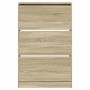 Zapatero de madera de ingeniería roble Sonoma 80x21x125,5 cm von , Schuhregale und Schuhorganisatoren - Ref: Foro24-839926, P...