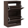 Zapatero de madera de ingeniería marrón roble 60x34x96,5 cm von , Schuhregale und Schuhorganisatoren - Ref: Foro24-839951, Pr...