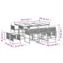 Set comedor de jardín 11 pzas con cojines ratán sintético beige by , Garden sets - Ref: Foro24-3211516, Price: 530,73 €, Disc...