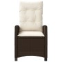 Sillón reclinable de jardín con cojines ratán sintético marrón von , Gartenstühle - Ref: Foro24-365210, Preis: 168,21 €, Raba...