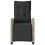 Sillón reclinable de jardín con reposapiés ratán PE gris claro von , Gartenstühle - Ref: Foro24-365238, Preis: 146,95 €, Raba...