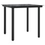 Mesita y sillas con cojines 3 piezas ratán sintético negro by , Garden sets - Ref: Foro24-3212103, Price: 255,81 €, Discount: %