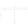 Toldo de pie retráctil manual amarillo y blanco 500x300 cm by vidaXL, Awnings - Ref: Foro24-3069578, Price: 532,76 €, Discoun...