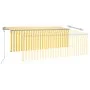 Automatic awning LED blind wind sensor yellow 4x3m by vidaXL, Awnings - Ref: Foro24-3069433, Price: 605,30 €, Discount: %