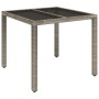 Set comedor de jardín 5 piezas con cojines ratán sintético gris von , Gartensets - Ref: Foro24-3213327, Preis: 597,41 €, Raba...