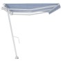 Blaue und weiße automatische Standmarkise 600x300 cm von vidaXL, Markisen - Ref: Foro24-3069606, Preis: 626,05 €, Rabatt: %