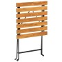 Mesa bistró de terraza madera maciza de acacia 55x54x71 cm