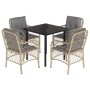 Set comedor de jardín 5 pzas con cojines ratán sintético beige von , Gartensets - Ref: Foro24-3212160, Preis: 484,74 €, Rabat...
