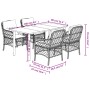Set comedor de jardín 5 pzas con cojines ratán sintético beige by , Garden sets - Ref: Foro24-3212162, Price: 524,43 €, Disco...
