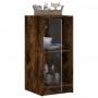 Armario auxiliar puertas de vidrio roble ahumado 35x37x75,5 cm de , Aparadores - Ref: Foro24-836403, Precio: 52,15 €, Descuen...