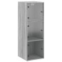 Mueble de pared puertas de vidrio gris Sonoma 35x37x100 cm von , Schließfächer und Lagerschränke - Ref: Foro24-836488, Preis:...