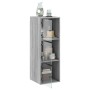 Mueble de pared puertas de vidrio gris Sonoma 35x37x100 cm von , Schließfächer und Lagerschränke - Ref: Foro24-836488, Preis:...