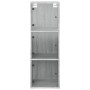 Mueble de pared puertas de vidrio gris Sonoma 35x37x100 cm von , Schließfächer und Lagerschränke - Ref: Foro24-836488, Preis:...