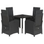 Set de muebles jardín 5 pzas con cojines ratán sintético negro von , Gartensets - Ref: Foro24-3212536, Preis: 545,12 €, Rabat...