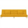 Sofá cama de 2 plazas con dos almohadas tela color amarillo von , Sofas - Ref: Foro24-375797, Preis: 246,33 €, Rabatt: %