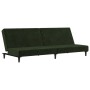 Sofá cama de 2 plazas terciopelo verde oscuro by , Sofas - Ref: Foro24-375734, Price: 231,59 €, Discount: %