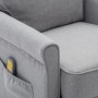 Sillón de masaje tela gris claro de , Sillones de masaje eléctricos - Ref: Foro24-322448, Precio: 234,33 €, Descuento: %