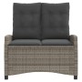 Sillón reclinable de jardín con cojines ratán sintético gris by , garden benches - Ref: Foro24-368228, Price: 156,11 €, Disco...