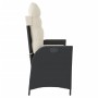 Sillón reclinable de jardín con cojines ratán sintético negro von , Gartenbänke - Ref: Foro24-368235, Preis: 142,68 €, Rabatt: %