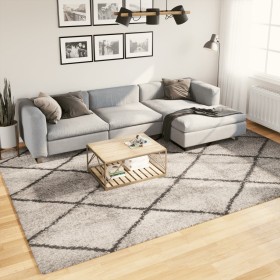 Alfombra de pelo largo moderna beige y antracita 240x340 cm de , Alfombras - Ref: Foro24-375395, Precio: 167,42 €, Descuento: %