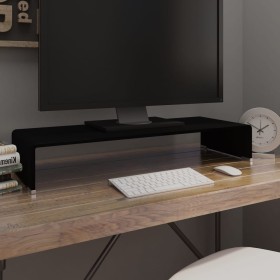Soporte para TV/Elevador monitor cristal negro 80x30x13 cm von , TV-Möbel - Ref: Foro24-244137, Preis: 95,86 €, Rabatt: %