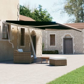 Manual retractable foot awning anthracite gray 500x300 cm by vidaXL, Awnings - Ref: Foro24-3069579, Price: 557,41 €, Discount: %