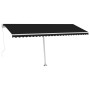 Manuell ausziehbare Fußmarkise Anthrazitgrau 500x300 cm von vidaXL, Markisen - Ref: Foro24-3069579, Preis: 557,41 €, Rabatt: %