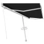 Toldo de pie retráctil manual gris antracita 500x300 cm de vidaXL, Toldos - Ref: Foro24-3069579, Precio: 535,11 €, Descuento: %