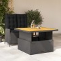 Set comedor de jardín 2 pzas con cojines ratán sintético negro by , Garden sets - Ref: Foro24-3277451, Price: 296,70 €, Disco...