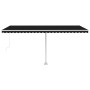 Manuell ausziehbare Fußmarkise Anthrazitgrau 500x300 cm von vidaXL, Markisen - Ref: Foro24-3069579, Preis: 557,41 €, Rabatt: %
