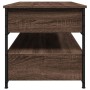 Mesa de centro madera ingeniería metal marrón roble 85x50x50 cm by , Coffee table - Ref: Foro24-845390, Price: 113,78 €, Disc...
