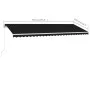 Manuell ausziehbare Fußmarkise Anthrazitgrau 500x300 cm von vidaXL, Markisen - Ref: Foro24-3069579, Preis: 515,65 €, Rabatt: %