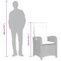 Set de muebles jardín 5 pzas con cojines ratán sintético negro by , Garden sets - Ref: Foro24-3212323, Price: 529,54 €, Disco...